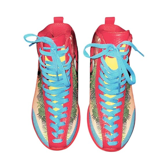 Soulsfeng Red Flamingo High Top Fashion Streetwear sneakers Women’s Size… - Picture 1 of 6